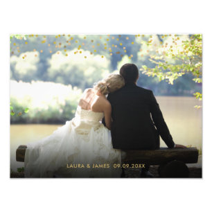 Impression Photo Garde-photo Mariage Gold Dust Confetti