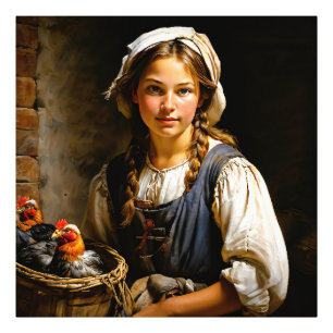 Impression Photo "Gardien du troupeau" "Sara" Portrait hollandais d