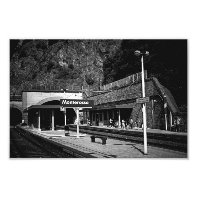 Impression Photo Gare de Monterosso, Italie (Devant)