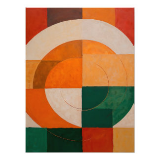 Impression Photo Geometric Abstract with Arcs