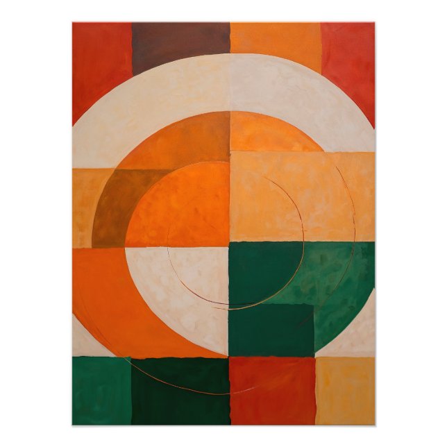 Impression Photo Geometric Abstract with Arcs (Devant)