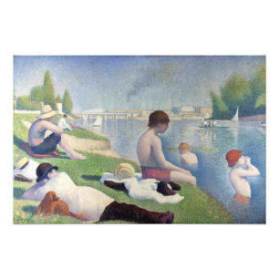 Impression Photo Georges Seurat - Baigneurs à Asnières