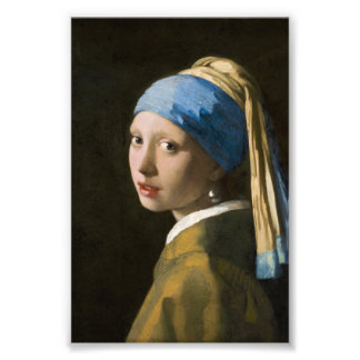 Impression Photo Girl with a Pearl Earring by Johannes Vermeer
