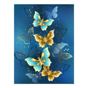 Impression Photo Golden butterflies