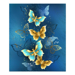 Impression Photo Golden butterflies
