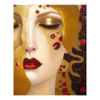 Golden Tears (Freya's Heartache) avec rubis rouge
