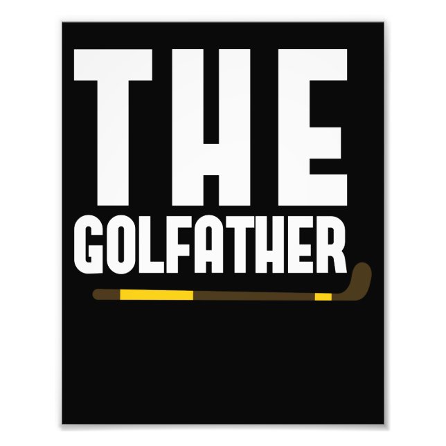 Impression Photo Golfather Funny Golf Lover Papa Cadeau Golfeur (Devant)