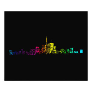 Impression Photo Gradient Skyline de Toronto