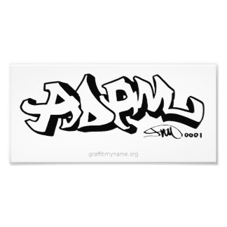 Impression Photo Graffiti Mon nom Imprimer