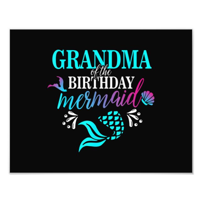 Impression Photo Grand-mère de The Birthday Mermaid (Devant)