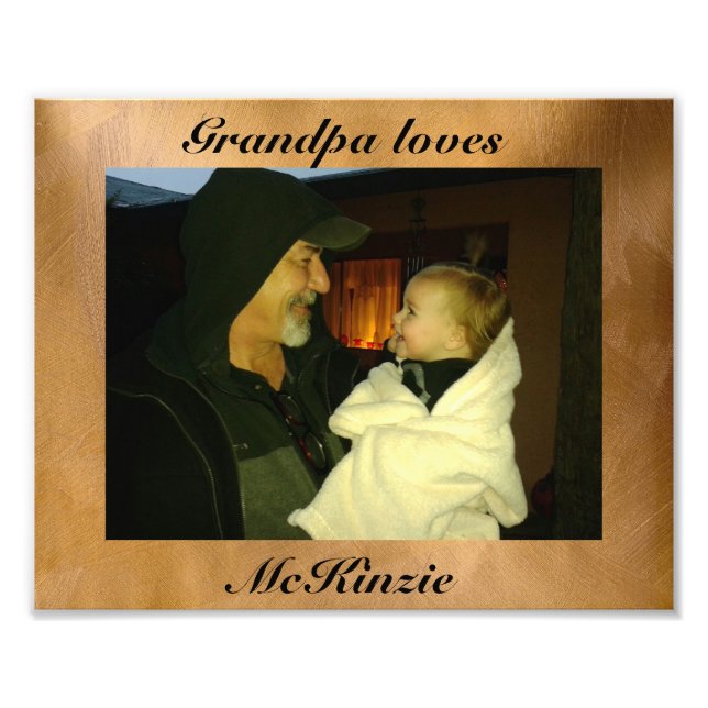 Impression Photo Grand-père aime McKinzie (Devant)