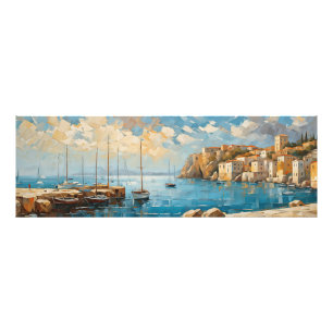 Impression Photo Grande mer Méditerranée calme Retraite côtière