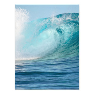 Impression Photo Grande vague de l'océan pacifique cassant la phot