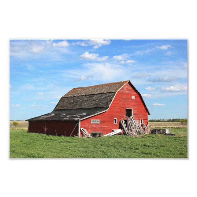 Impression Photo Grange rouge en SK (Devant)
