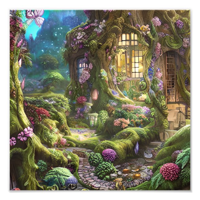 Impression Photo Graphique de la forêt de Fairyland (Devant)