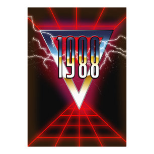 Impression Photo Graphique de Tech noir 1988