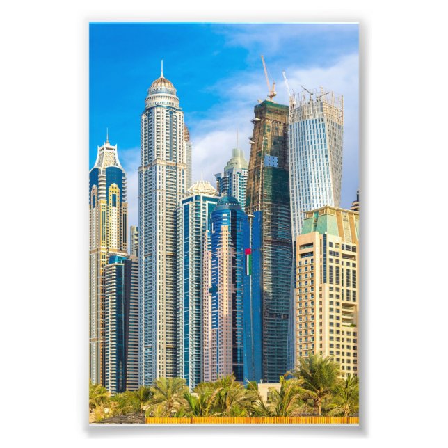 Impression Photo gratte-ciel moderne de Dubaï Corniche (Devant)