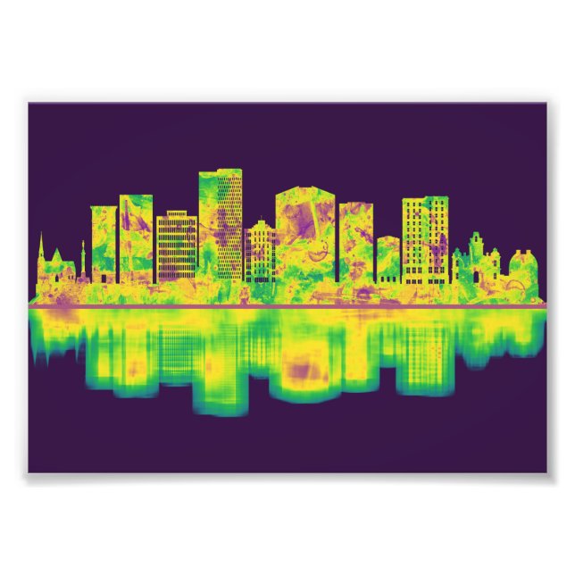 Impression Photo Greenville Caroline du Sud Skyline (Devant)