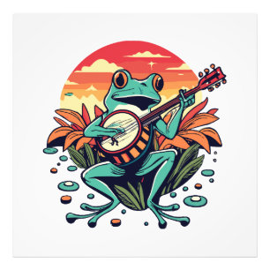 Impression Photo Grenouille banjo