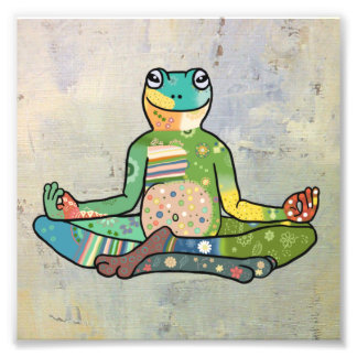 Impression Photo grenouille de yoga