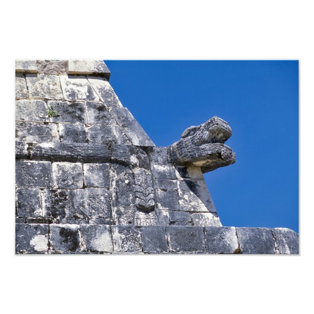 Impression Photo Gros plan de pierres faisant un Mayan antique (Devant)