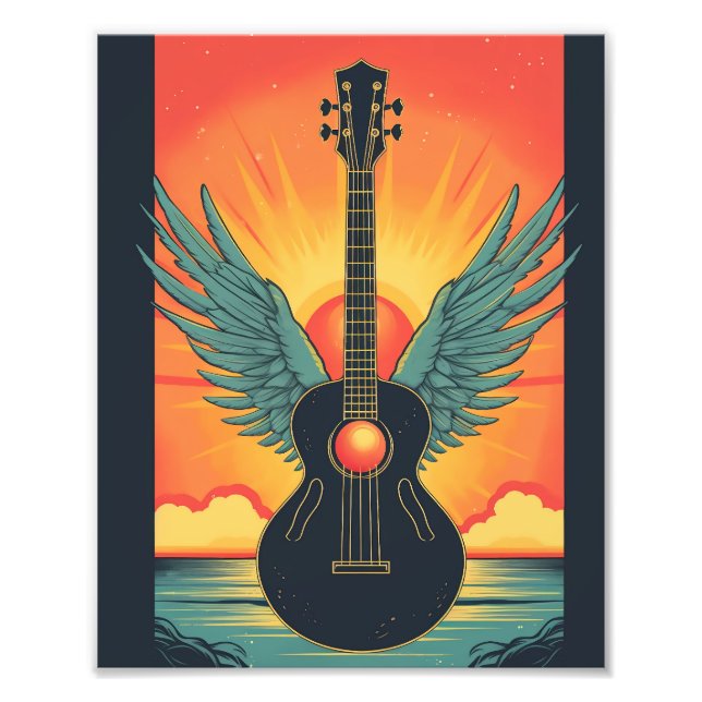 Impression Photo Guitare acoustique (Devant)