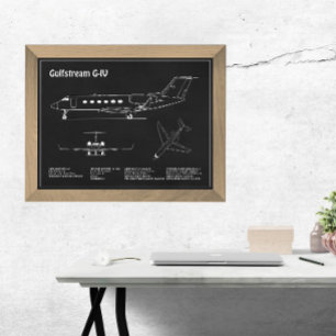 Impression Photo Gulfstream G-IV - Plan directeur de l'avion PD