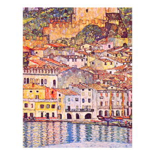 Impression Photo Gustav Klimt. Malcesine am Gardasee peinture