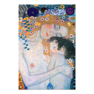 Impression Photo Gustav Klimt - Mère et Enfant