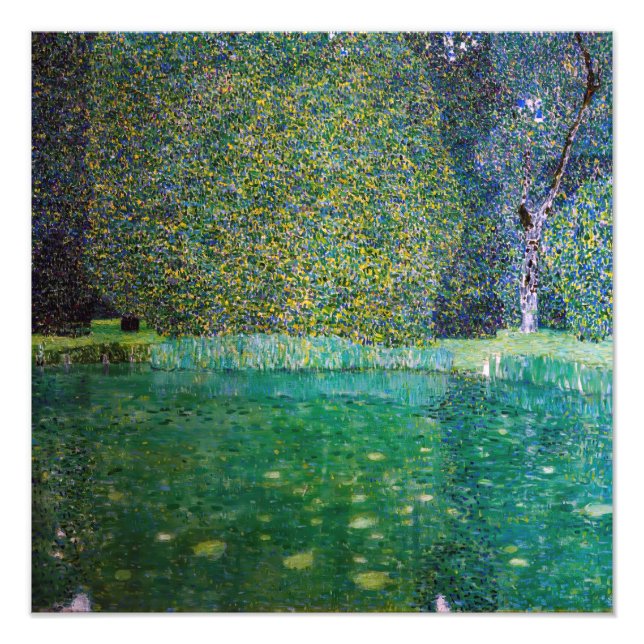 Impression Photo Gustav Klimt - Parc Schloss Kammer am Attersee (Devant)