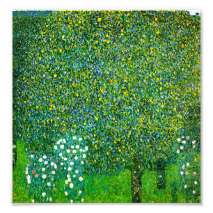 Impression Photo Gustav Klimt Roses Sous L'Arbre À Poires