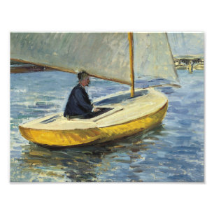 Impression Photo Gustave Caillebotte - le bateau jaune