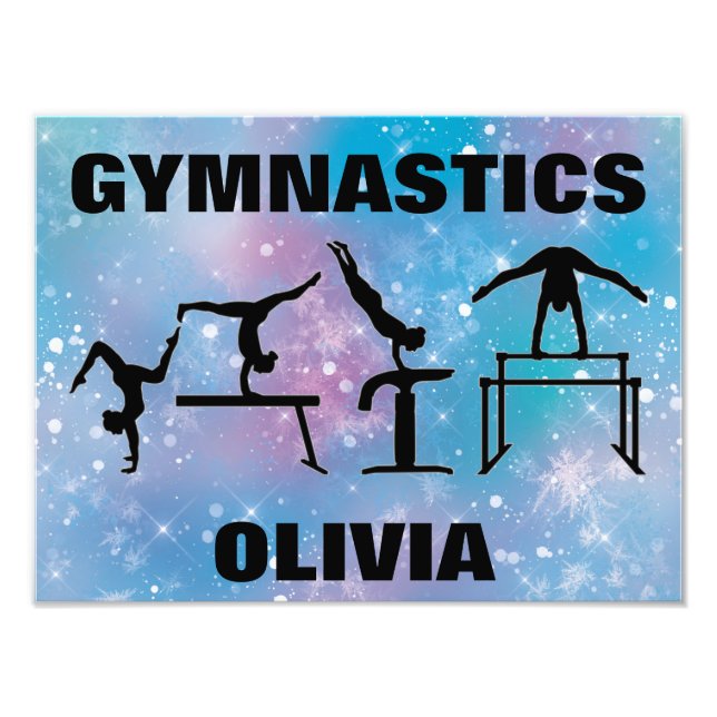 Impression Photo Gymnastique Blue Glam (Devant)