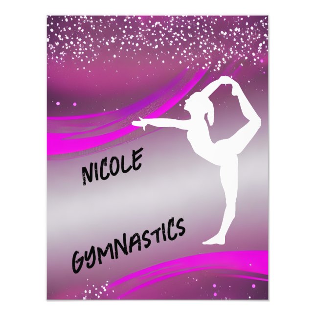 Impression Photo Gymnastique fille personnalisée (Devant)