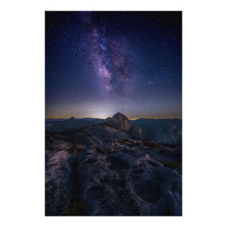 Impression Photo Half Dome sous la Voie lactée