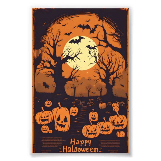 Impression Photo Halloween effrayant (Devant)