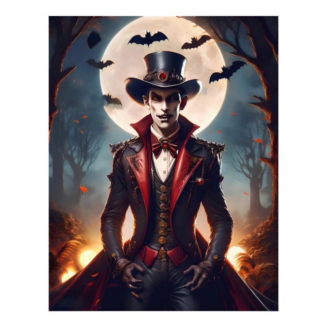 Impression Photo Halloween Steampunk Vampire Zombie (Devant)