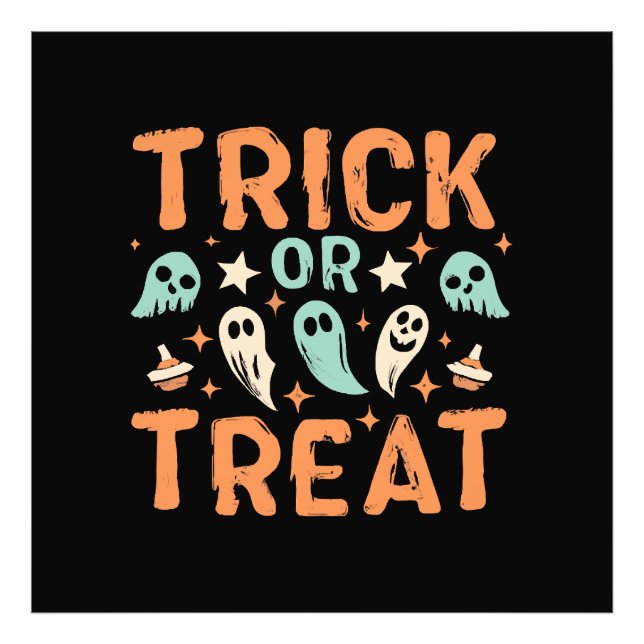 Impression Photo Halloween Trick ou Treat (Devant)