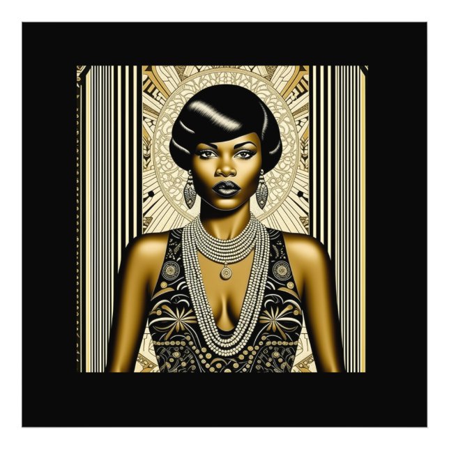 Impression Photo Harlem Renaissance années 1920-1930 Art Déco-Ambro (Devant)