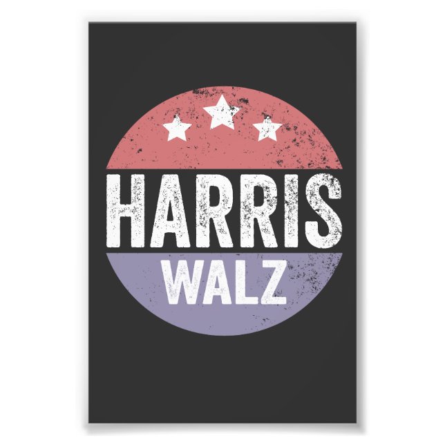 Impression Photo Harris Walz 2024 Election Kamala Tim Waltz America (Devant)