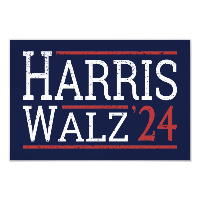 Impression Photo Harris Walz Election 2024 I (Devant)