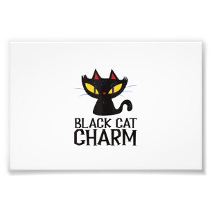 Impression Photo Haut de tank de design Halloween Charme Chat Noir