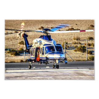 Impression Photo Hélicoptère de police