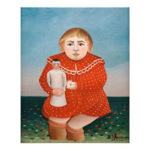 Impression Photo Henri Rousseau - Enfant avec poupée