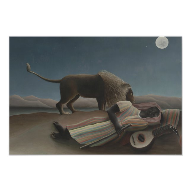 Impression Photo Henri Rousseau - Les Tziganes qui dorment (Devant)