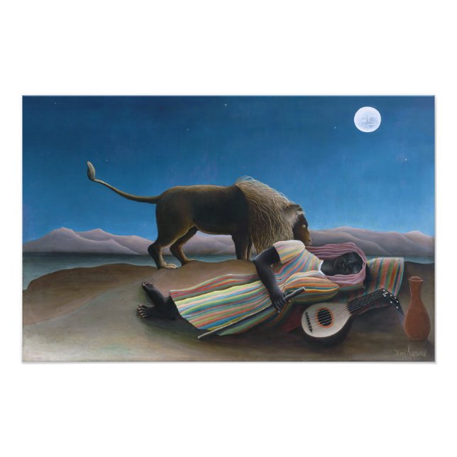 Impression Photo Henri Rousseau - Les Tziganes qui dorment (Devant)