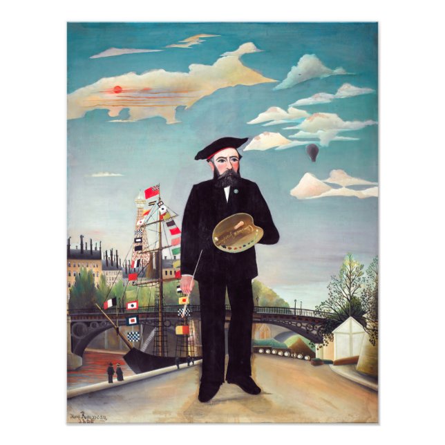 Impression Photo Henri Rousseau - Mon portrait-Paysage (Devant)