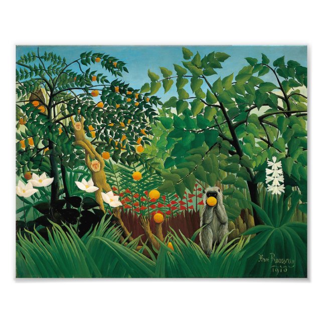 Impression Photo Henri Rousseau Paysage exotique Imprimer (Devant)