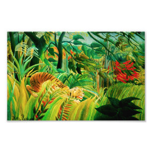Impression Photo Henri Rousseau Tiger dans une tempête tropicale Im