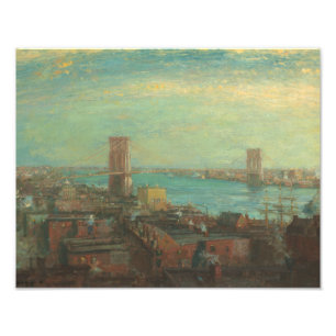 Impression Photo Henry Ward Ranger - Brooklyn Bridge